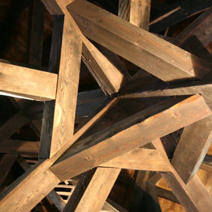 Charpente en bois ancienne